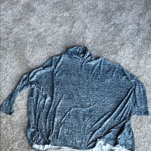 NWT LuLaRoe Blue Turtleneck Top Size medium